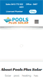 Mobile Screenshot of poolsplussolar.com.au
